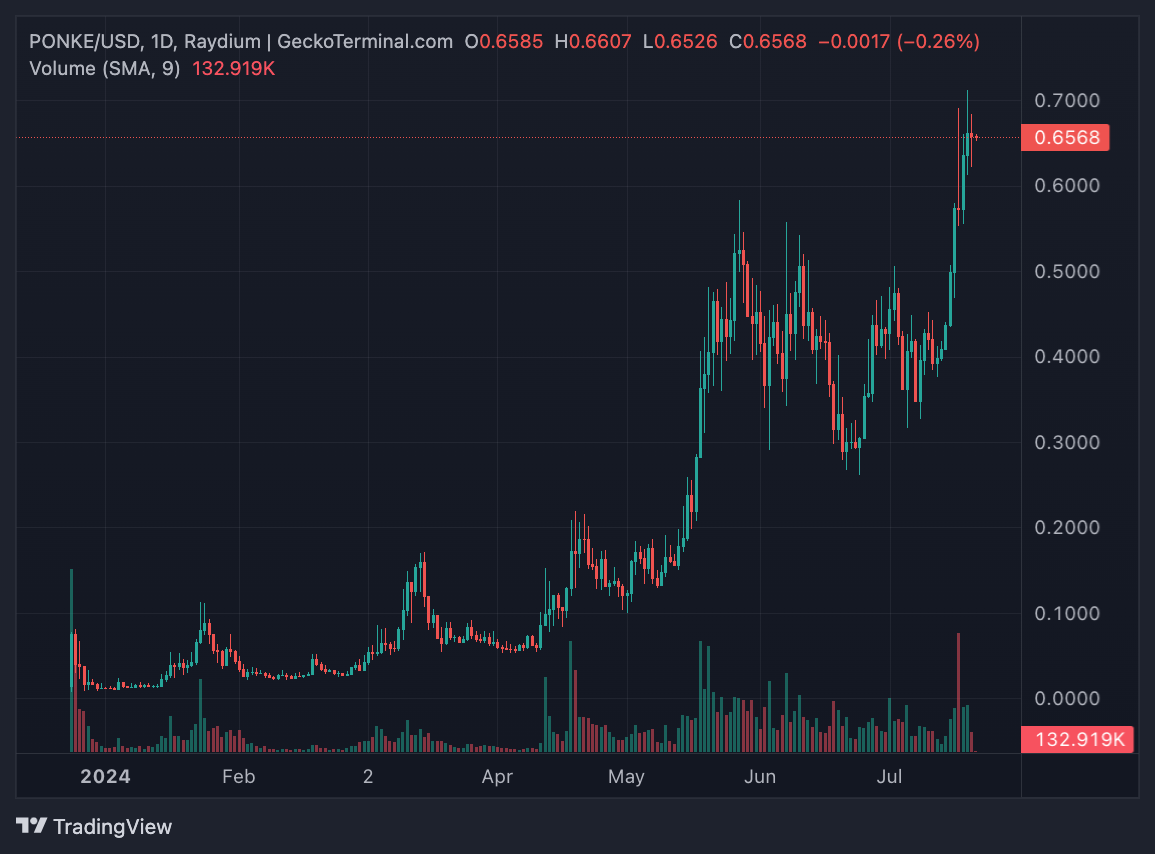Hệ Solana chứng kiến memecoin đạt mức cao kỷ lục sau cú tăng 7.100% trong năm nay