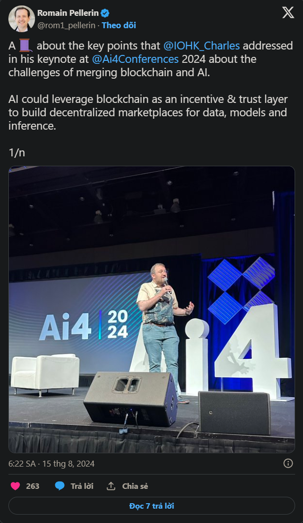 Charles Hoskinson: Làm thế nào Blockchain và AI có thể cách tân ngành y học?
