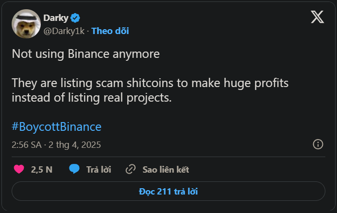 Khủng hoảng niềm tin tại Binance: Người dùng mất kiên nhẫn, kêu gọi rút lui